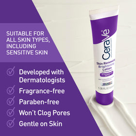 CeraVe bottle on bathroom counter during morning routine for daily sun protection