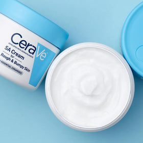 CeraVe visual of ceramides and hyaluronic acid highlighting barrier support