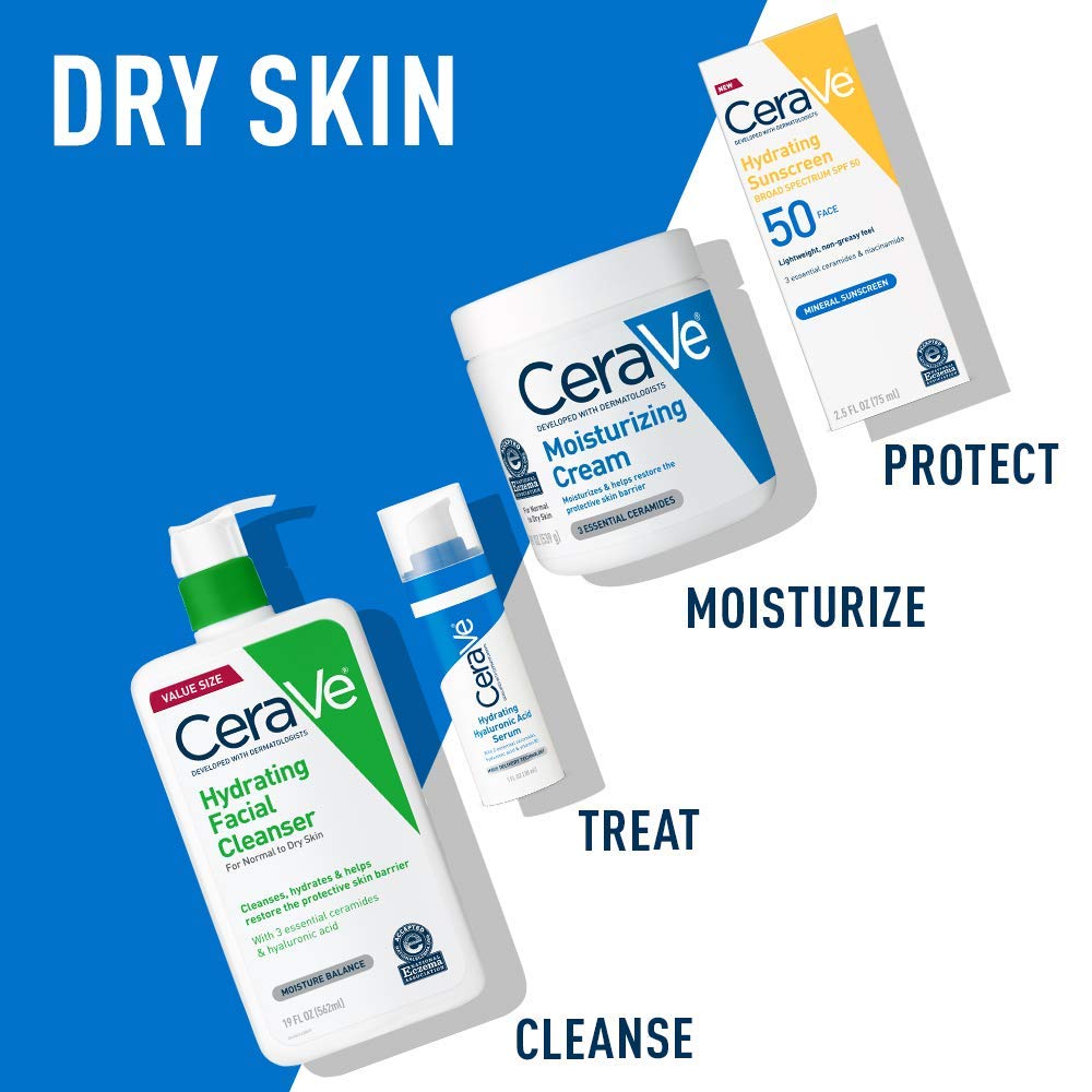 Visual of ceramides and hyaluronic acid ingredients representing barrier support