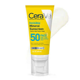 CeraVe front packaging showing SPF50 protection and travel size benefit