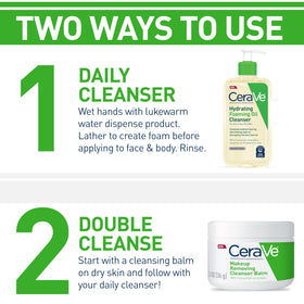 CeraVe label and ingredient list close-up highlighting ceramides and squalane benefits