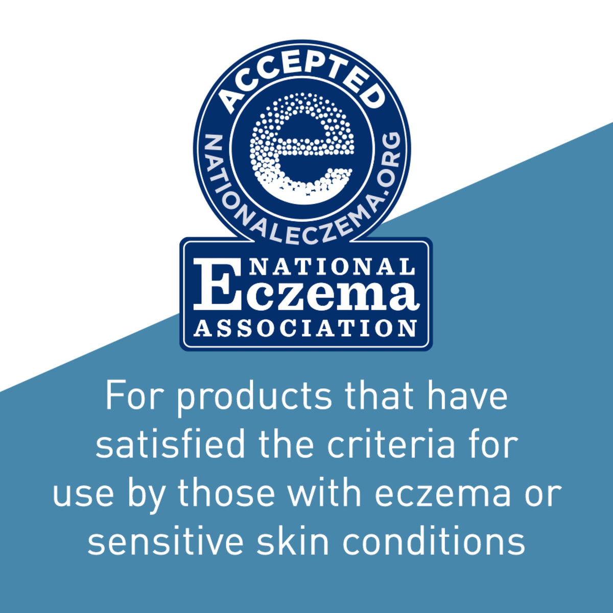 CeraVe ingredient label close-up with NEA seal highlighting gentle, eczema-friendly formula