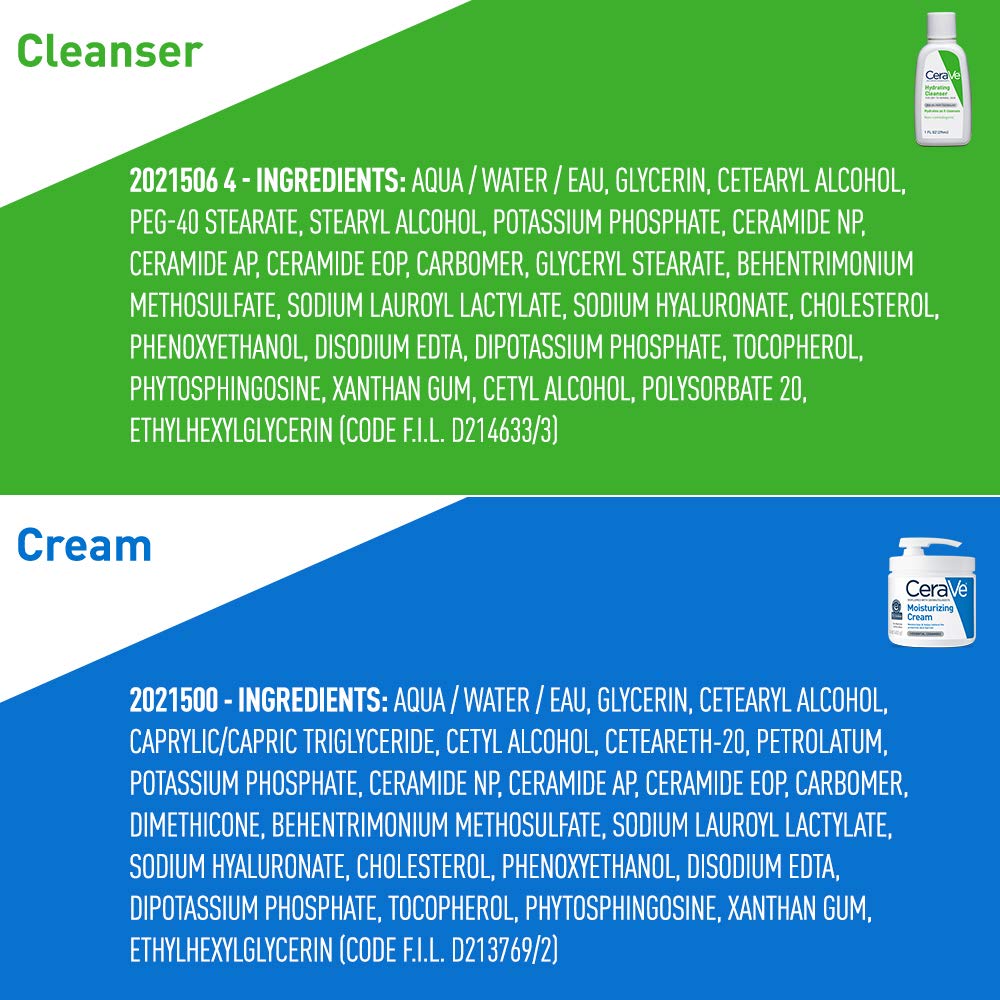 CeraVe products staged in bathroom routine, conveys gentle daily skincare benefits
