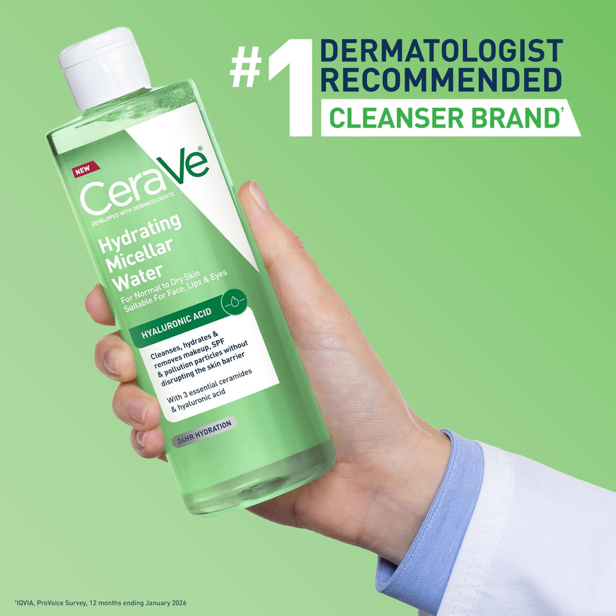 CeraVe on bathroom vanity staged in everyday skincare lifestyle scene