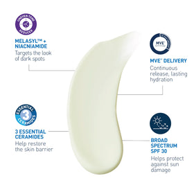Dispensing CeraVe lotion from pump illustrating easy application and control