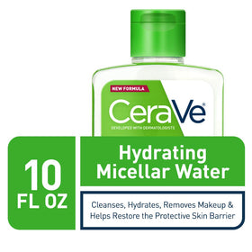 CeraVe clear micellar water close-up texture highlighting gentle hydration