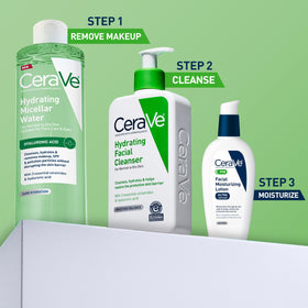 CeraVe droplet on skin close-up showing hydrating effect and smooth finish