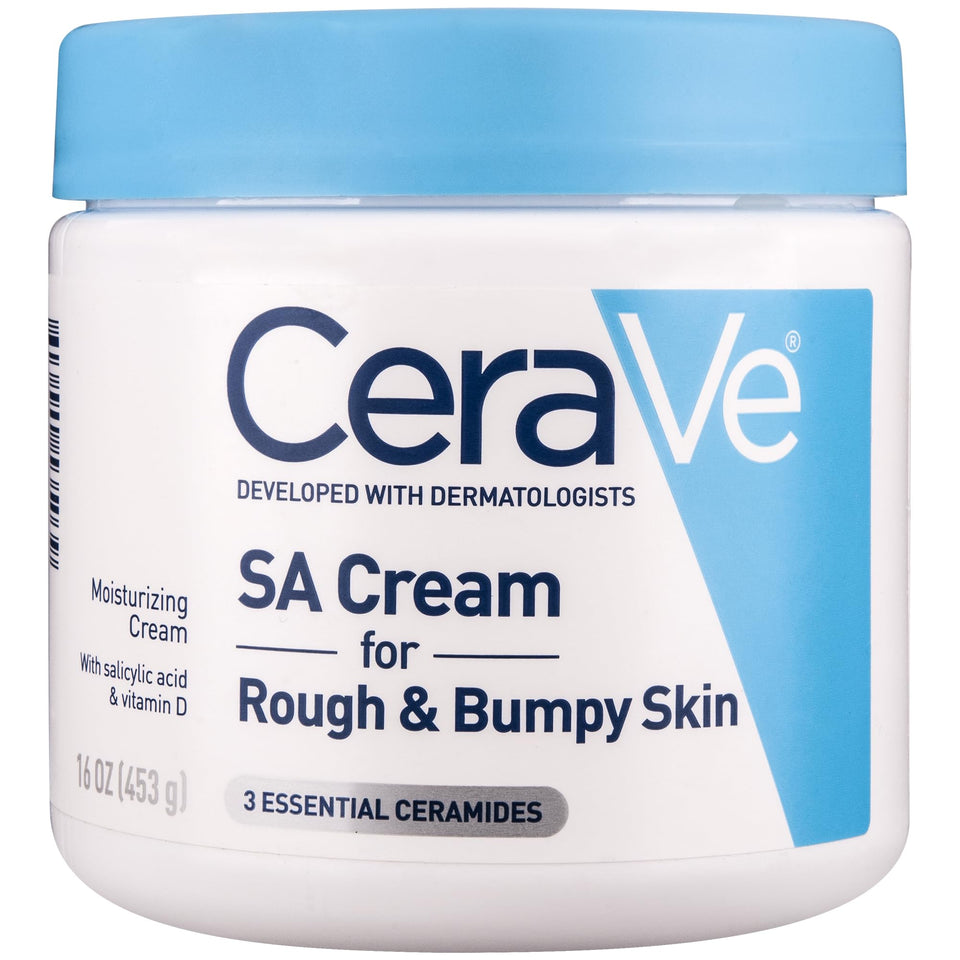 CeraVe front jar showing product packaging and easy dispensing benefit