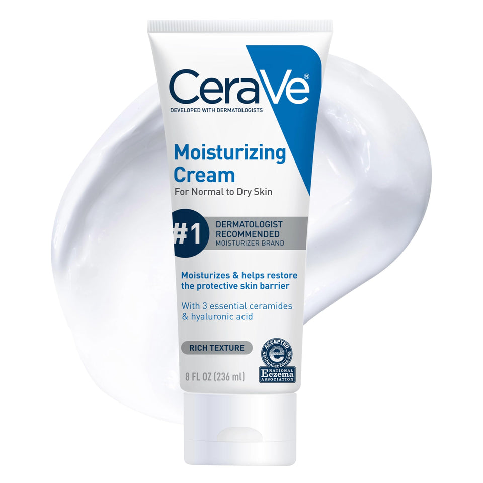 CeraVe jar front view showing label and 8 fl oz size for reliable hydration