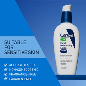 CeraVe 3 oz tube pictured next to common items for size comparison and portability