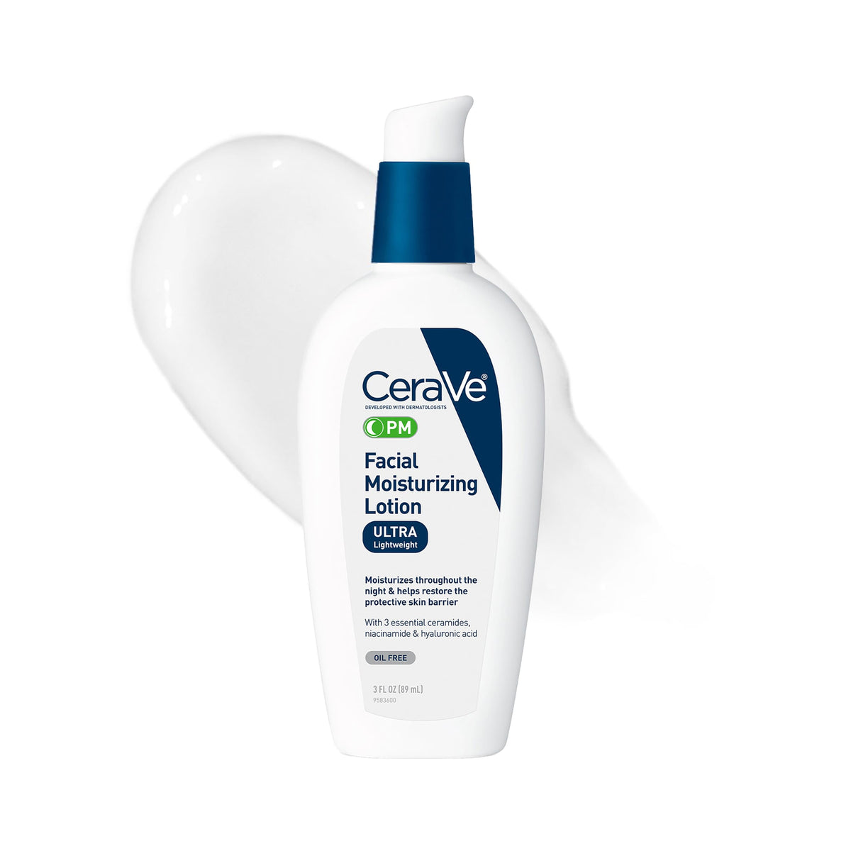 CeraVe front packaging showing clean bottle and label, clarifies product use
