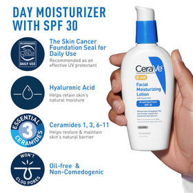 CeraVe PM lotion bottle detail emphasizing barrier-repairing ingredients