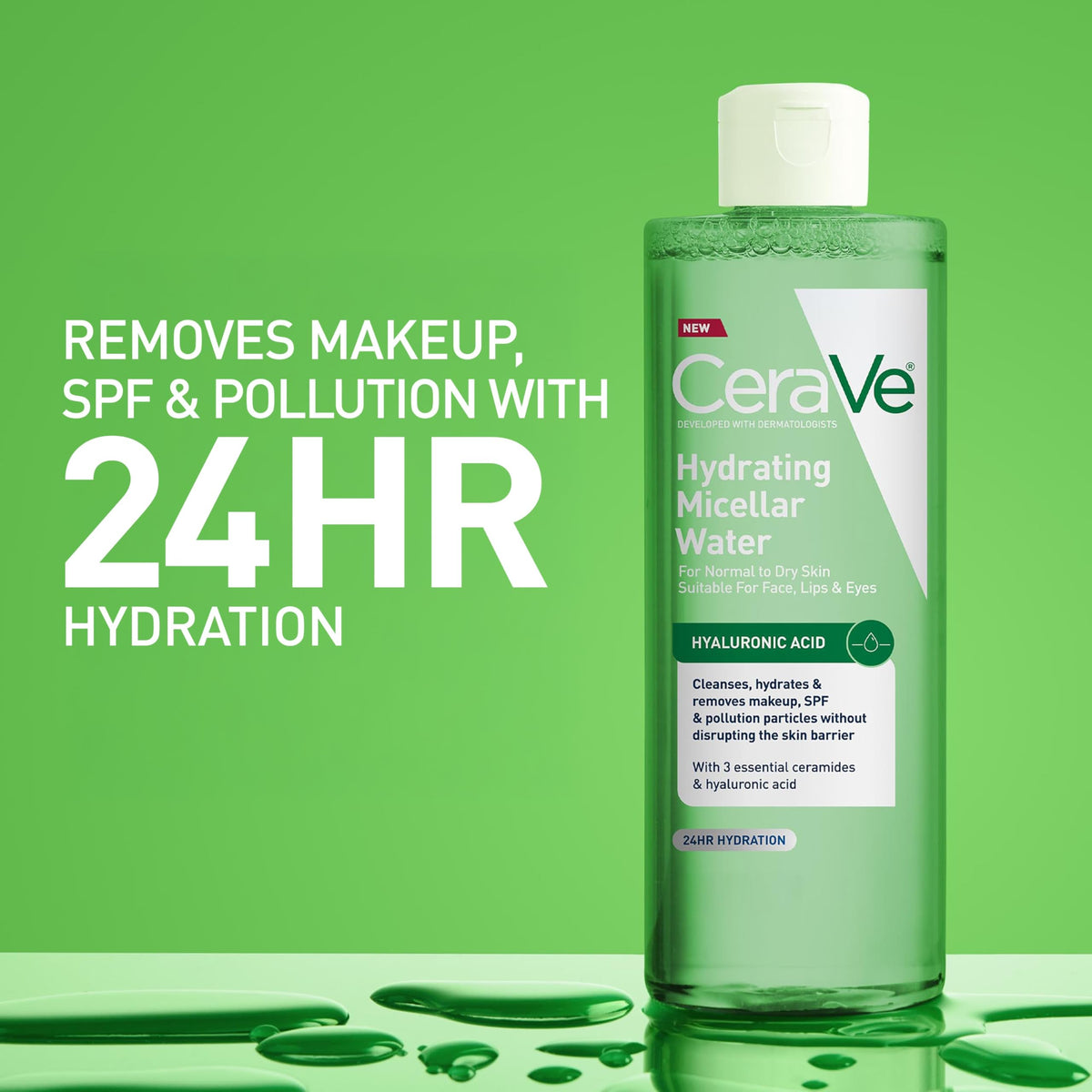CeraVe in use with cotton pad removing makeup gently and effectively