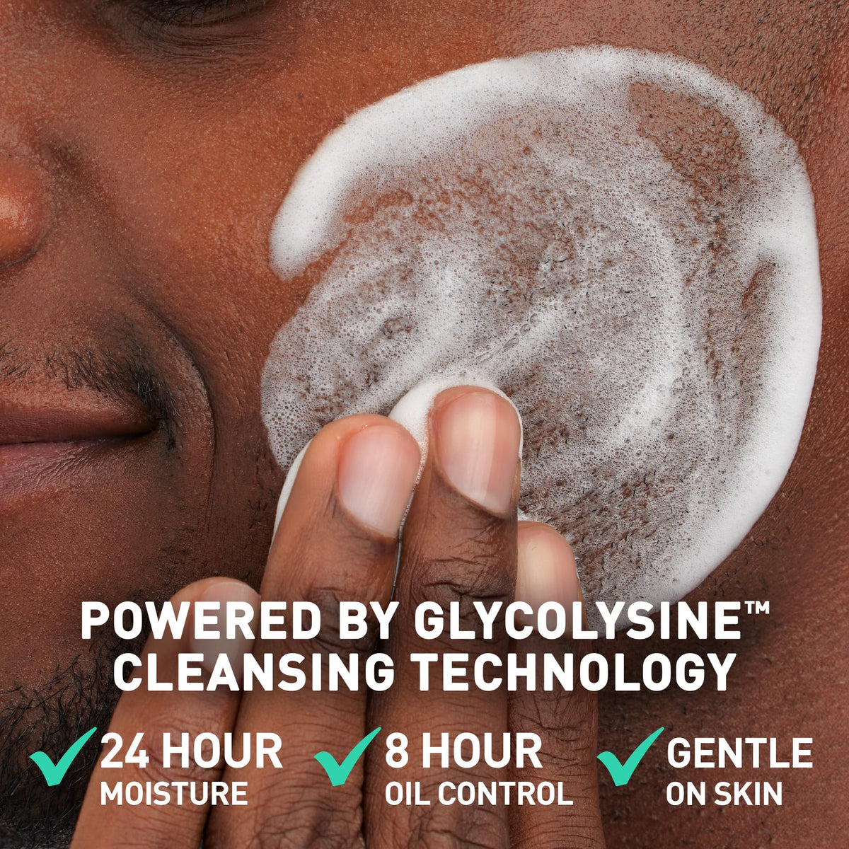 CeraVe pump dispensing airy foam texture for easy application