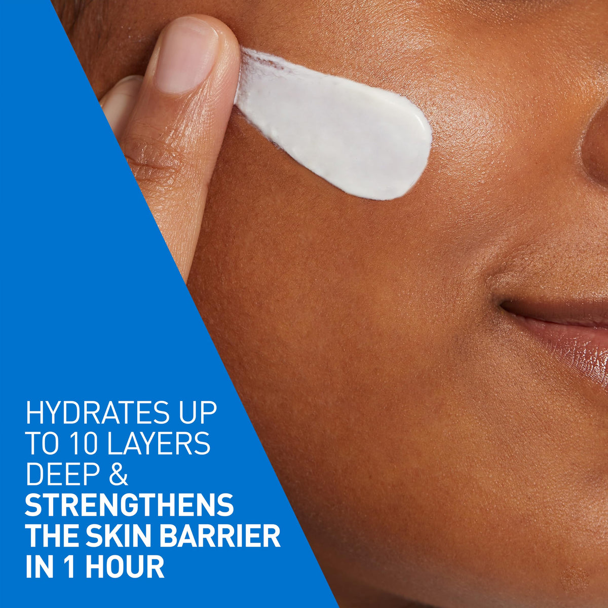 CeraVe dispensing pump revealing lightweight lotion texture and quick absorption
