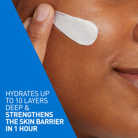 CeraVe dispensing pump revealing lightweight lotion texture and quick absorption