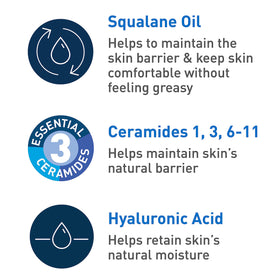 CeraVe pump dispensing oil turning into foam for effective non-greasy cleansing