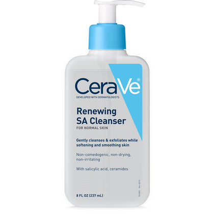 CeraVe front packaging showing cleanser label and benefits