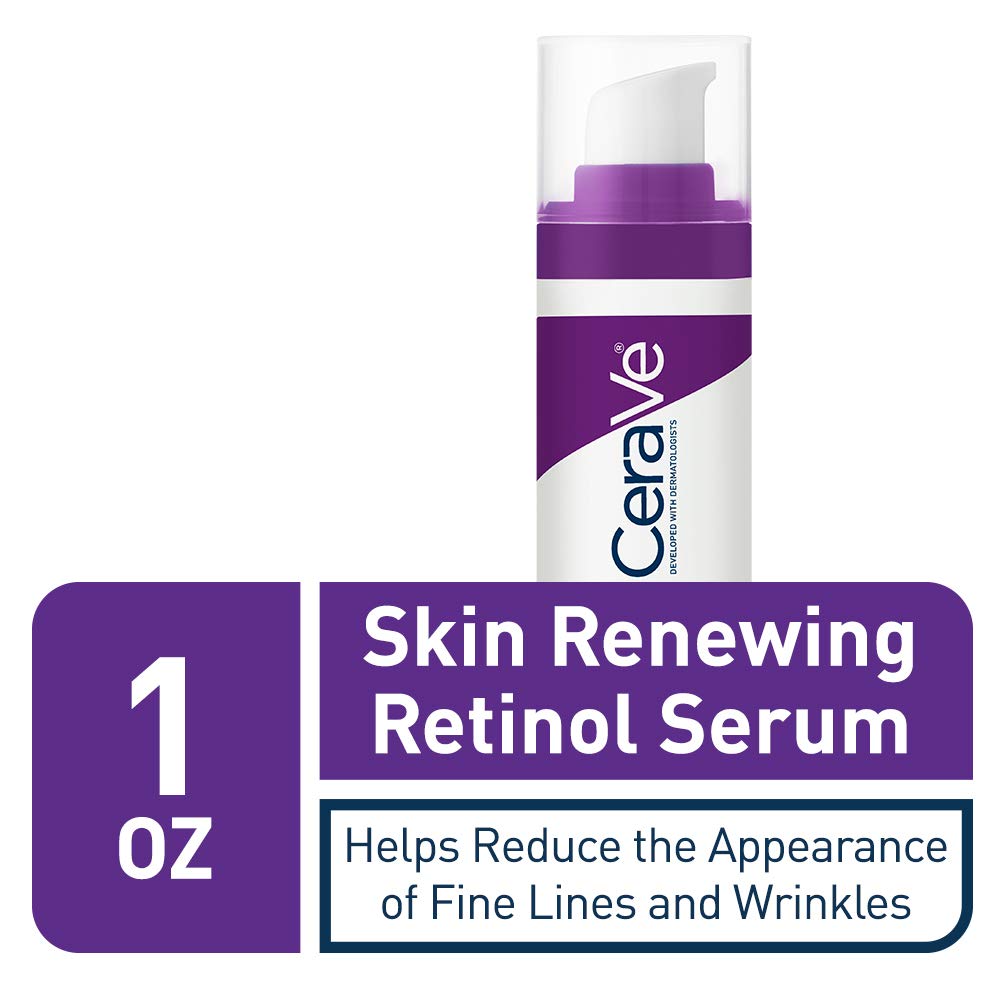 CeraVe retinol serum dropper pipette dispensing a controlled drop