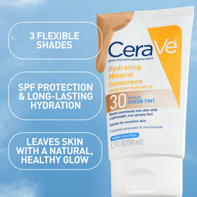 CeraVe tube beside ruler showing 1.7 fl oz travel-friendly size benefit