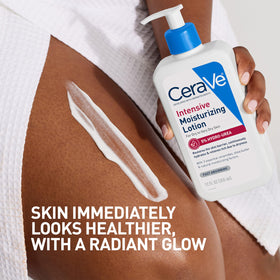 Hand holding the 8oz CeraVe bottle to show true size and portability