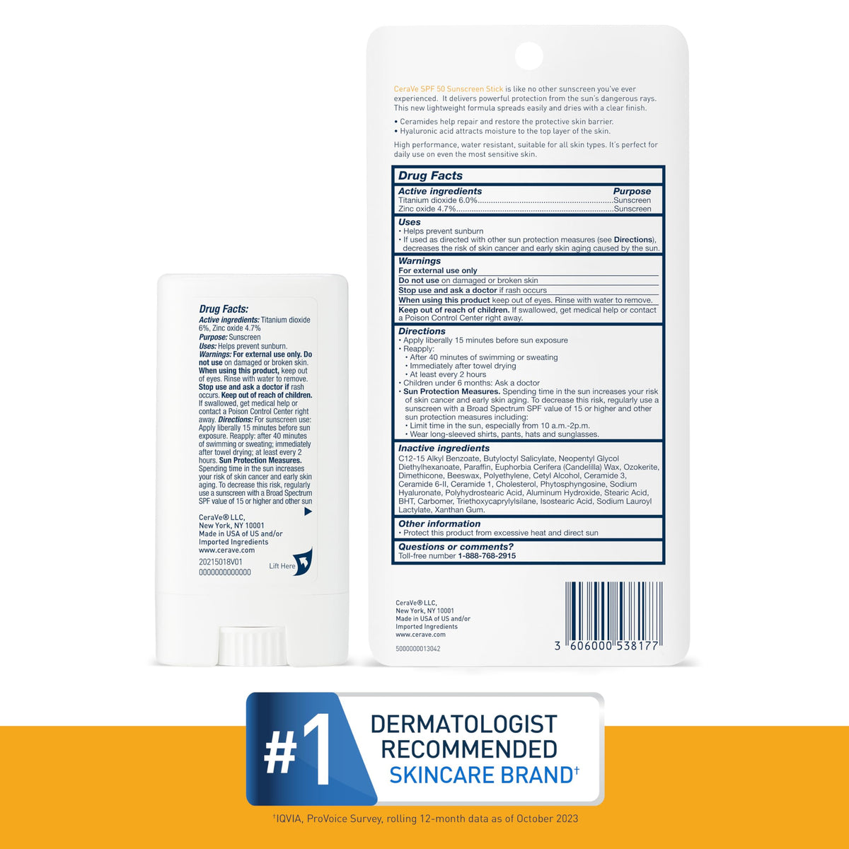 CeraVe stick used outdoors showing convenient reapplication benefit