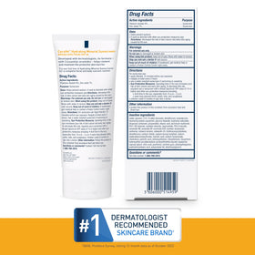 CeraVe lotion spread on face and neck demonstrating even coverage and protection