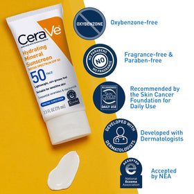 CeraVe 2.5 oz travel-size tube next to a coin for scale and easy portability
