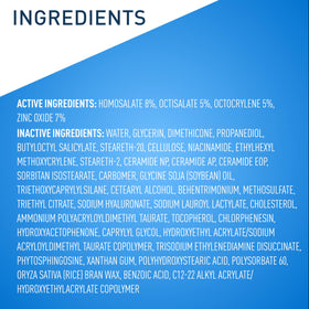 CeraVe sunscreen spread on hand showing even coverage and no white cast