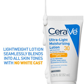 CeraVe lotion texture close-up highlighting lightweight absorption