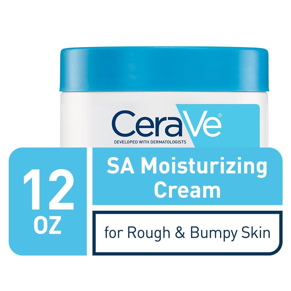 Close-up of CeraVe cream texture demonstrating rich, non-greasy hydration