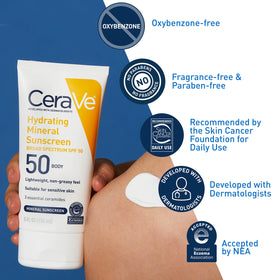 CeraVe lotion texture close-up showing lightweight finish
