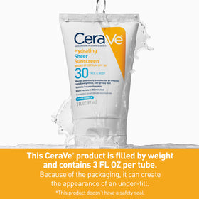 CeraVe travel-sized bottle packed in a daypack for on-the-go protection