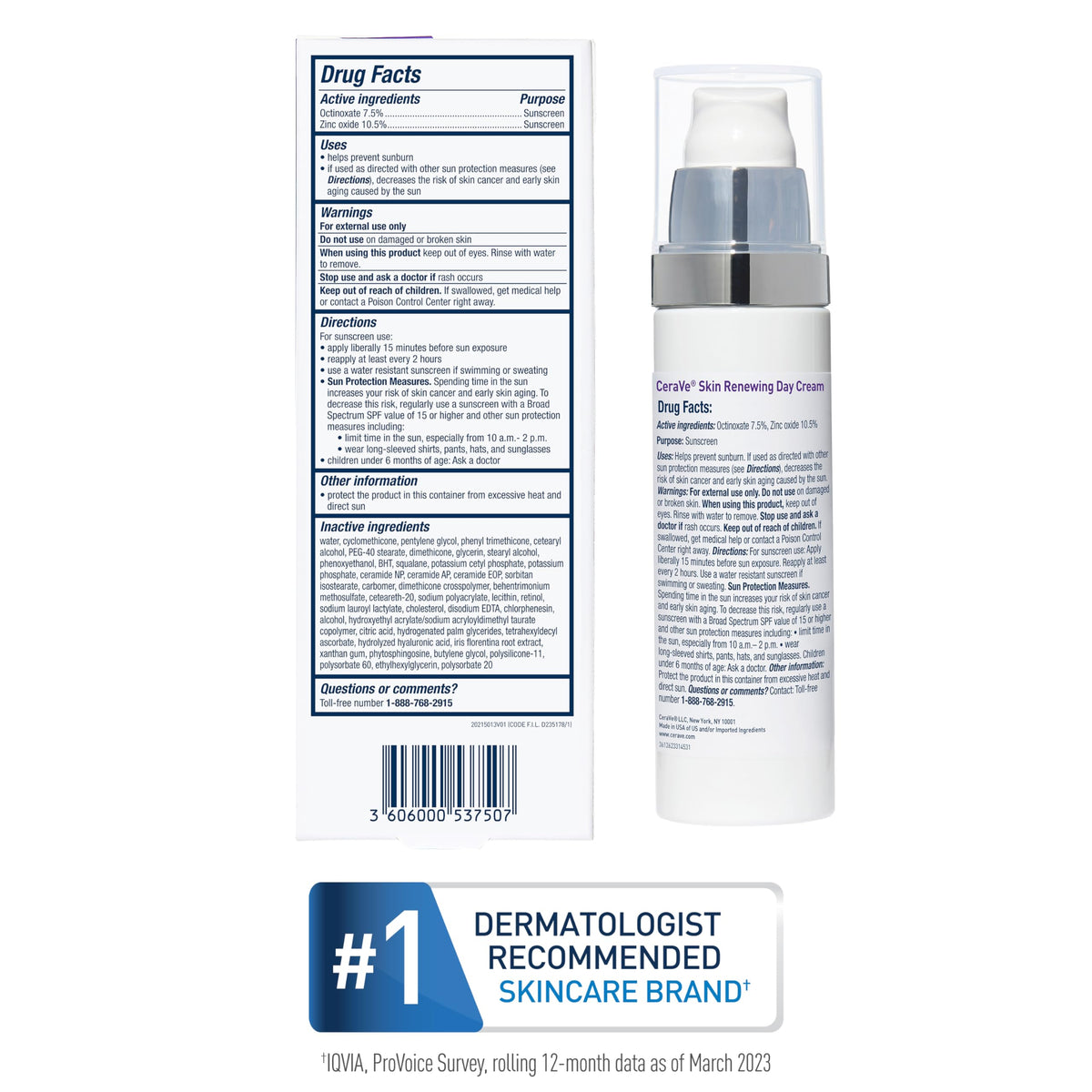 CeraVe tube next to common travel items for compact 1.76 oz size convenience benefit