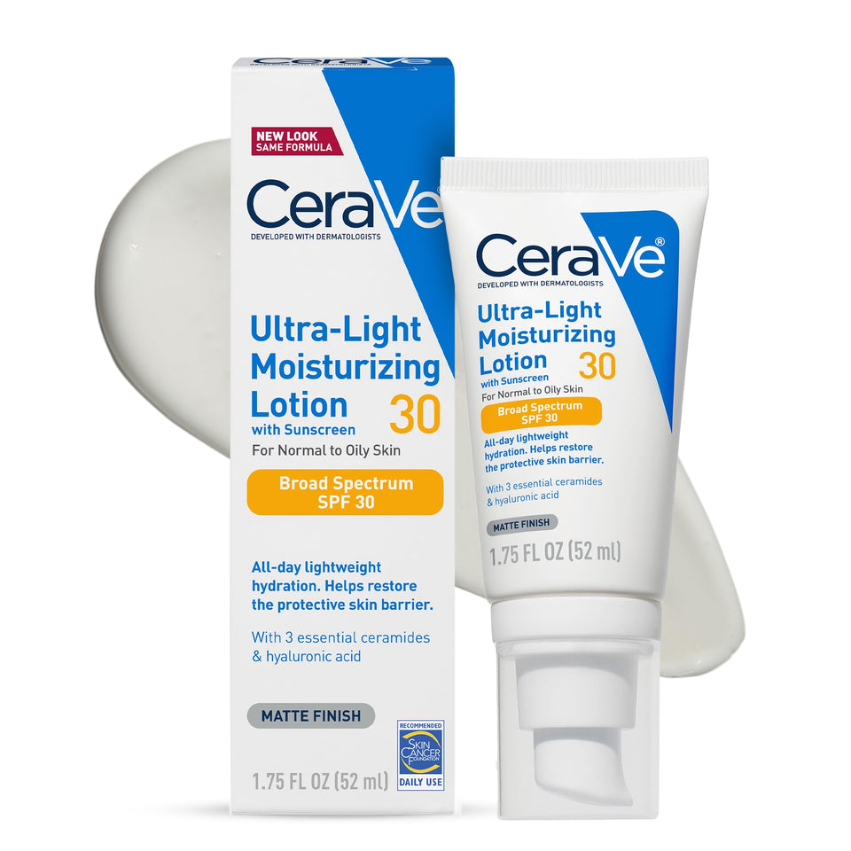 CeraVe front packaging showing SPF 30 and matte benefits