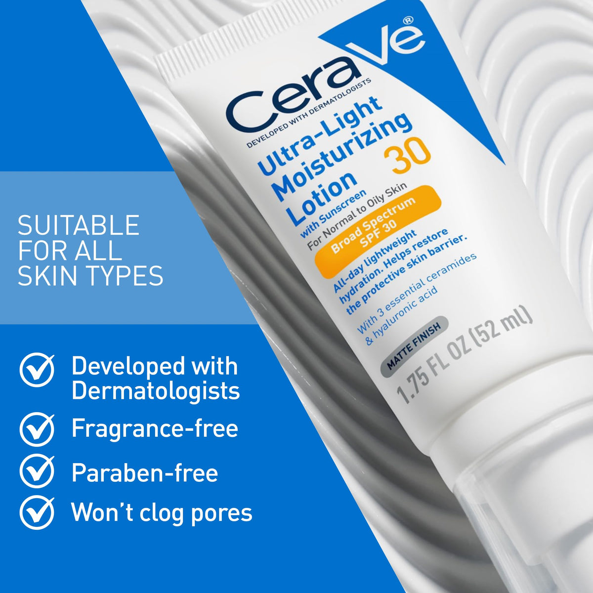 CeraVe under makeup showing smooth base and non-greasy feel
