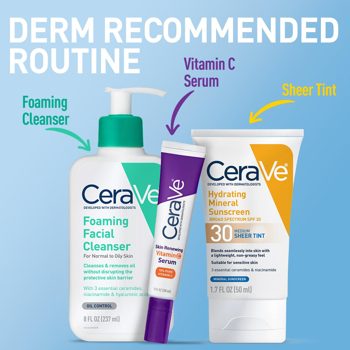 CeraVe applied under makeup to show smooth priming finish