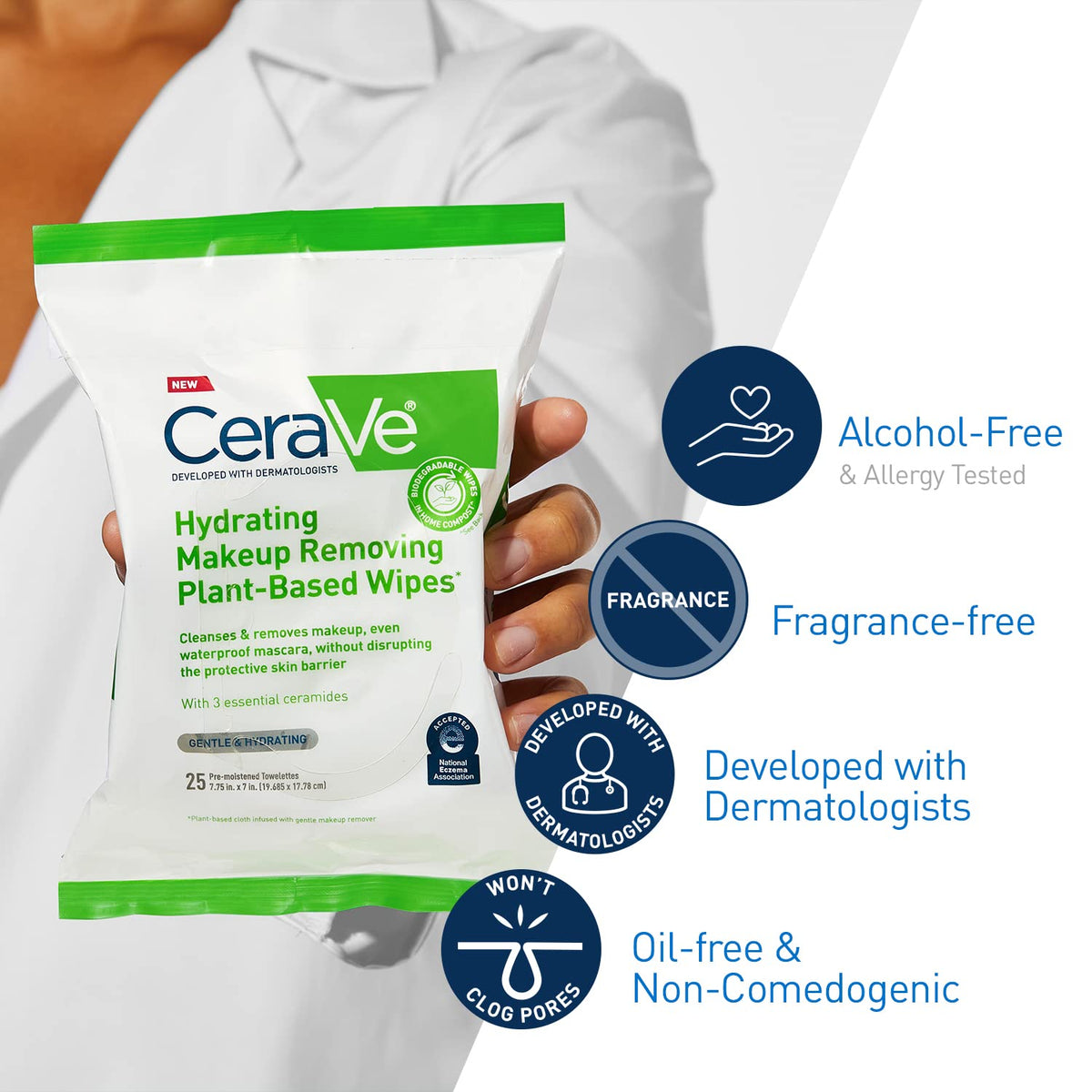CeraVe wipes in travel pouch showing portability and convenience
