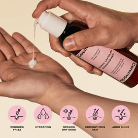 Ceremonia product being dispensed into hand for easy application