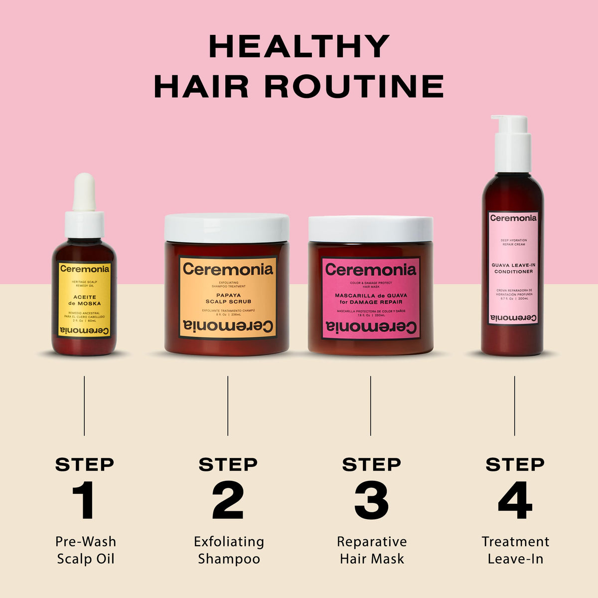 Ceremonia on bathroom shelf illustrating everyday styling convenience