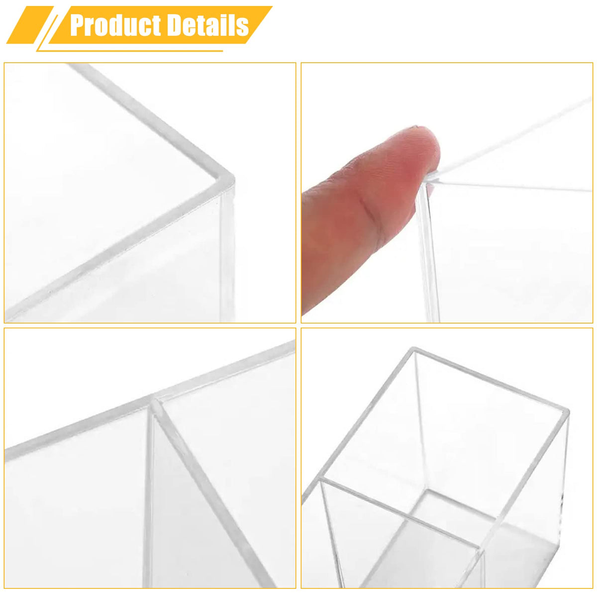 Cerpourt next to a hand to show compact scale for small counters and shelves