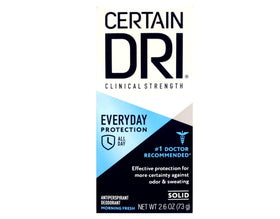 Certain Dri stick open being applied to underarm for quick daytime freshness