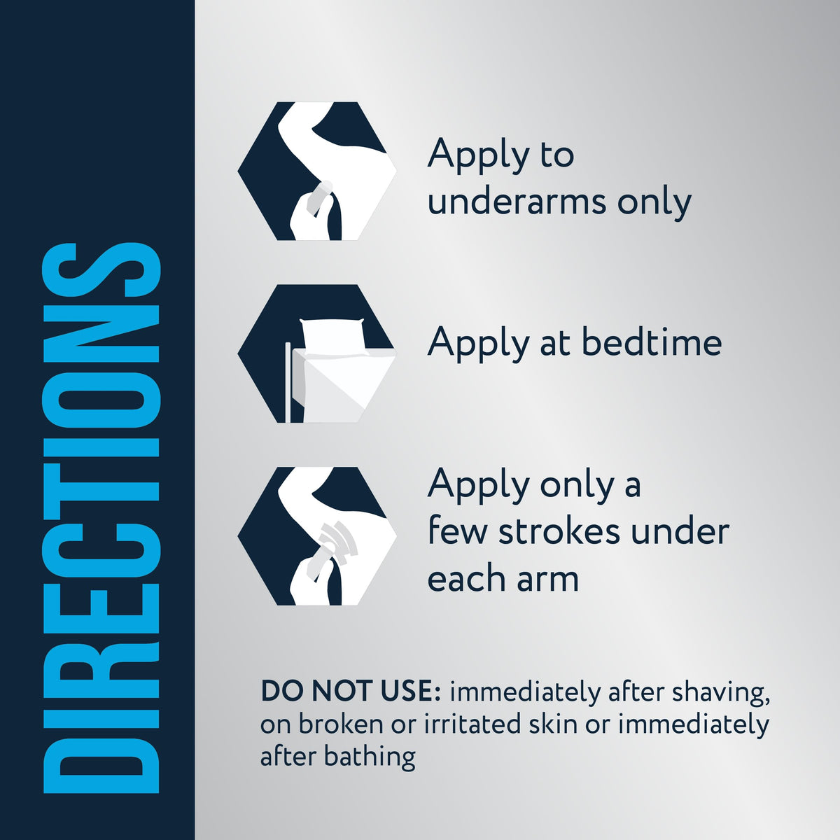Certain Dri clinical strength badge emphasizing long-lasting sweat control