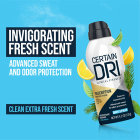 Certain Dri spray nozzle close-up demonstrating precision application and quick dry