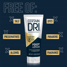 Certain Dri in active lifestyle setting with shoes, supporting fresh feet