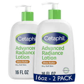 Cetaphil front packaging showing brand and radiant hydration benefit