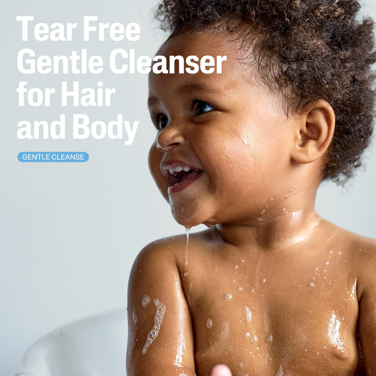 Cetaphil creamy lather texture that gently cleanses and rinses easily