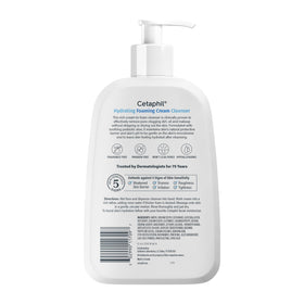 Cetaphil back label close-up showing ingredients and directions for safe daily use