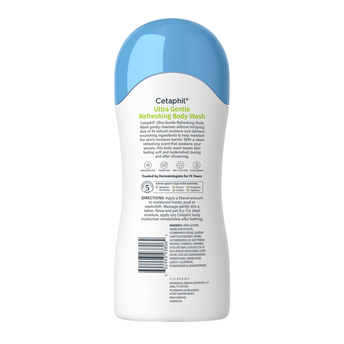 Cetaphil in bathroom lifestyle scene promoting soft, replenished skin