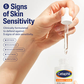 Cetaphil illustrative before and after tone improvement for radiance